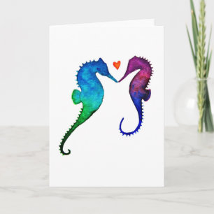 Seahorse Love Greeting Card