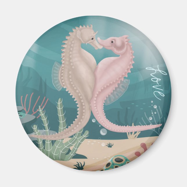 Seahorse Love Magnet (Front)
