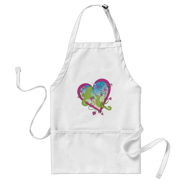 Seahorse Love Standard Apron (Front)