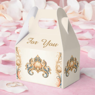 Seahorse luxury beach wedding  favour box