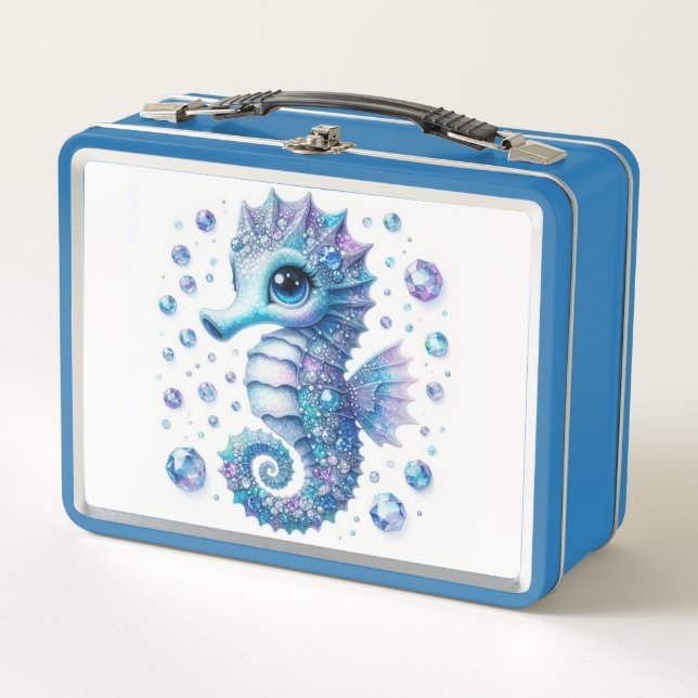 Seahorse Metal Lunch Box (Front)