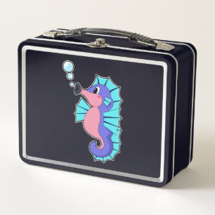 Seahorse Metal Lunch Box