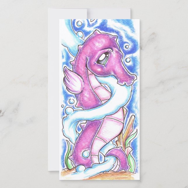 Seahorse Money Holder Card (Front)
