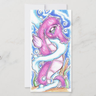 Seahorse Money Holder Card