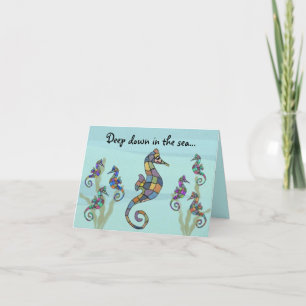 Seahorse Mother's Day Card