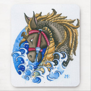seahorse mouse mat