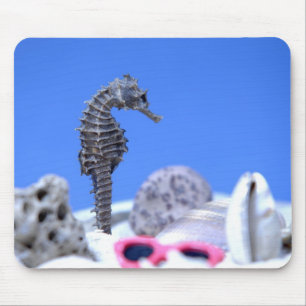 seahorse mouse mat