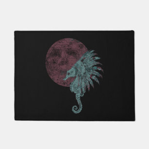 seahorse native night doormat