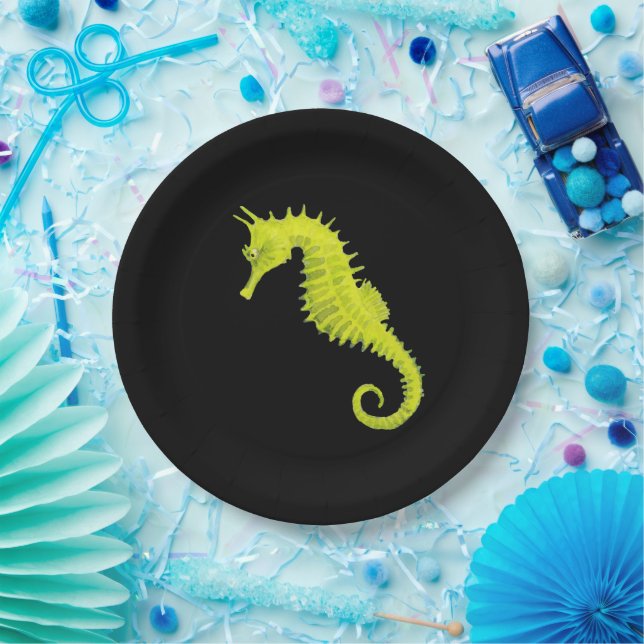 Seahorse Paper Plate (Party)