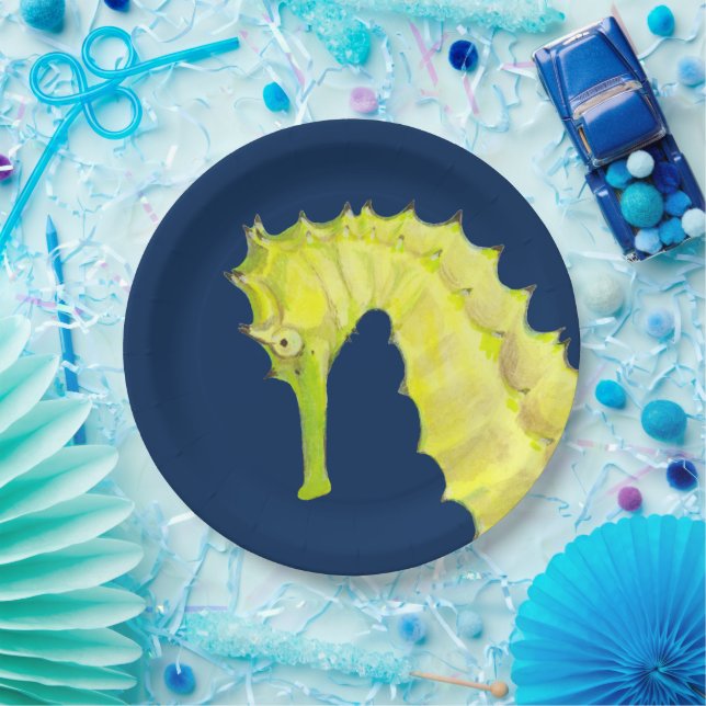 Seahorse Paper Plate (Party)