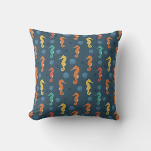 Seahorse Pattern Cushion
