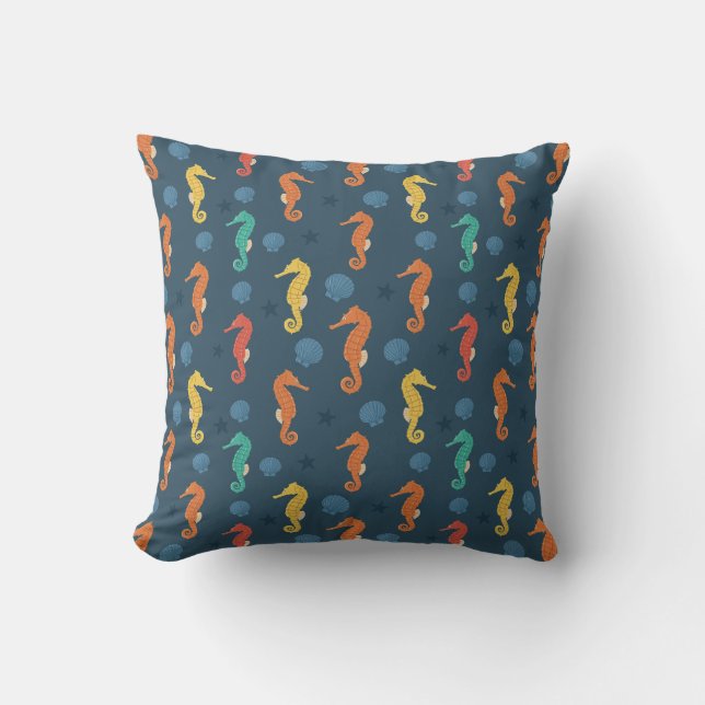 Seahorse Pattern Cushion (Front)