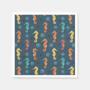 Seahorse Pattern Napkin