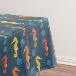 Seahorse Pattern Tablecloth