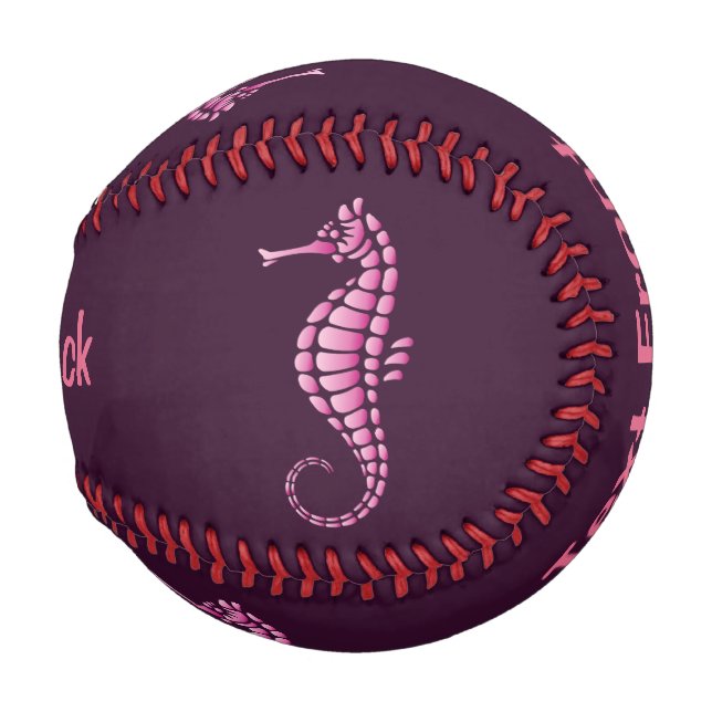 Seahorse Pink Baseball (Back Left)