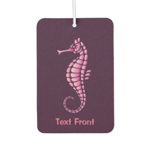 Seahorse Pink Car Air Freshener