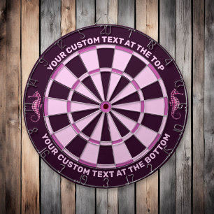 Seahorse Pink Dartboard