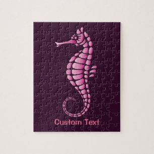 Seahorse Pink Jigsaw Puzzle