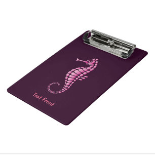 Seahorse Pink Mini Clipboard