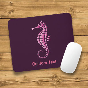 Seahorse Pink Mouse Mat