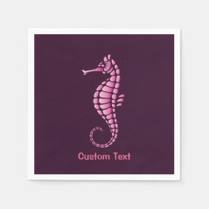 Seahorse Pink Napkin