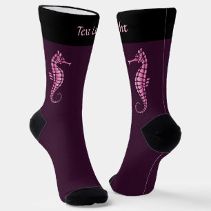 Seahorse Pink Socks