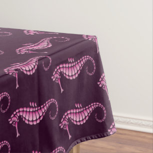 Seahorse Pink Tablecloth
