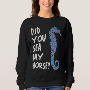 Seahorse Polygon Sea Animal Aquatic Fish Hippocamp Sweatshirt