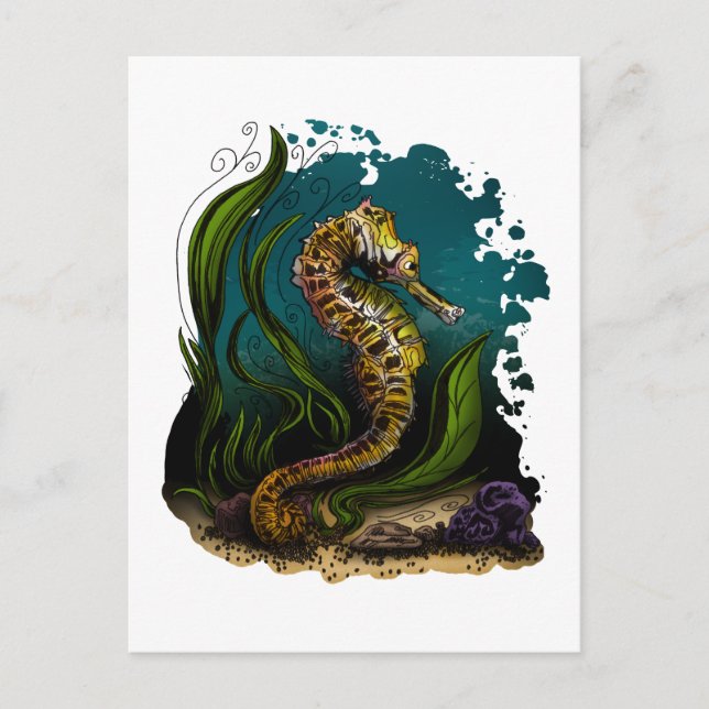 Seahorse Postcard (Front)