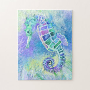 Seahorse Puzzle Wonderful Underwater Life Painting