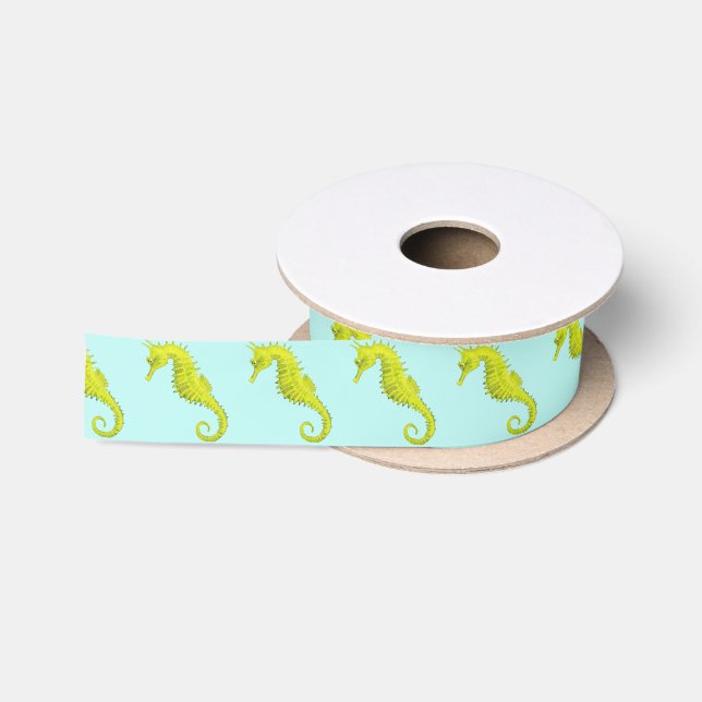 Seahorse Satin Ribbon (Spool)