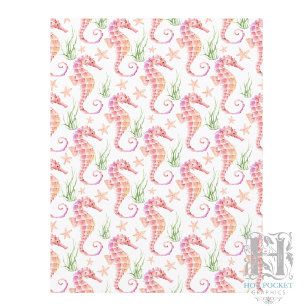 Seahorse Scrapbook Paper