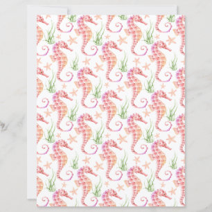 Seahorse Scrapbook Paper