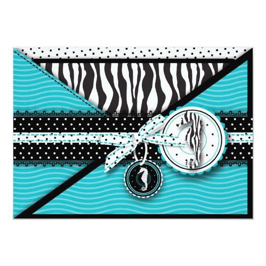 Seahorse Sensation Baby Shower Invitation