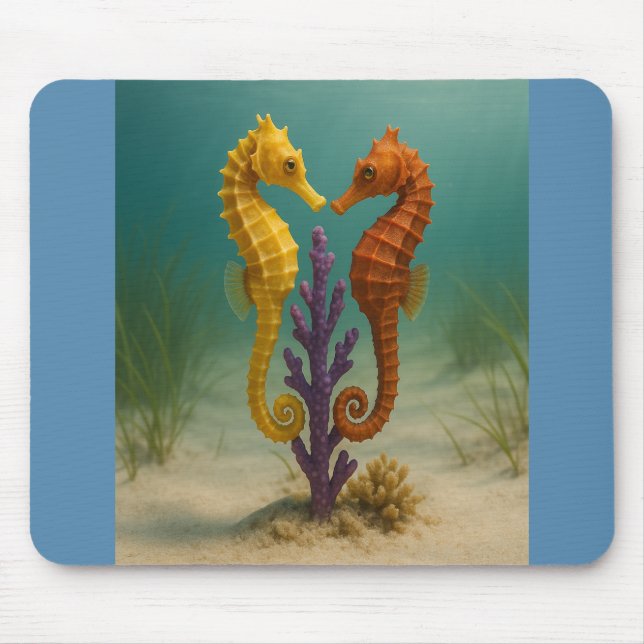 Seahorse Serenade Mouse Mat (Front)