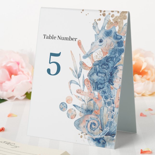 Seahorse shell under the sea baby boy shower  (In SItu (Wedding))