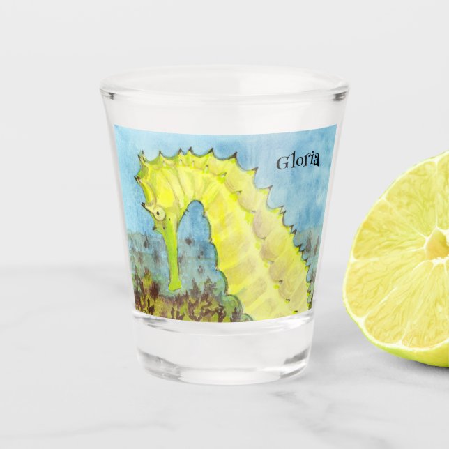 Seahorse Shot Glass (Front)