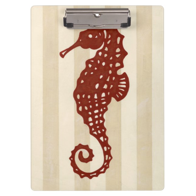 Seahorse Silhouette Clipboard (Front)