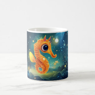 Seahorse, small sea fish, Syngnathidae family Coffee Mug