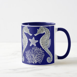 Seahorse Starfish Coral Reef Life Mug