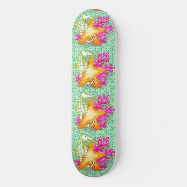 Seahorse Starfish  Skateboard (Front)