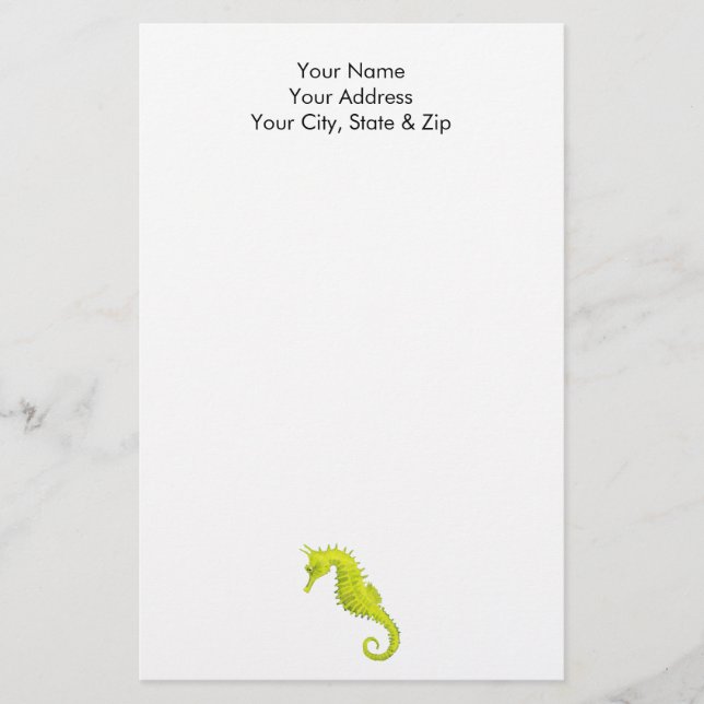Seahorse Stationery (Front)