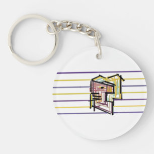 Seahorse summer joy key ring
