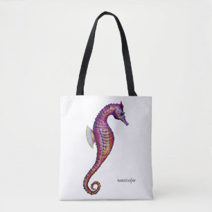 seahorse tote bag