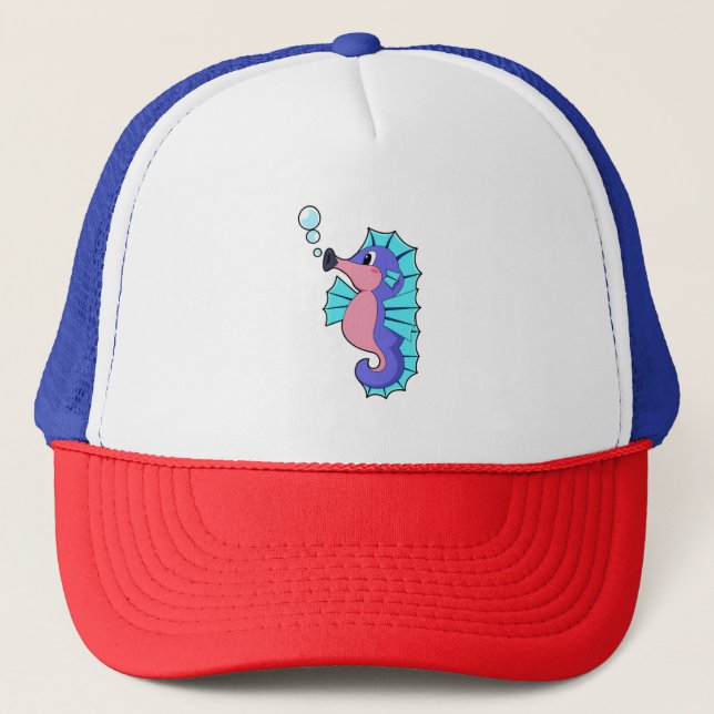 Seahorse Trucker Hat (Front)