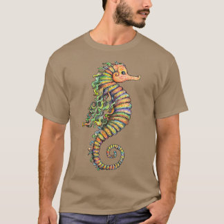 Seahorse Tshirt, Fairy Seahorse Art Tee, Seahorse  T-Shirt