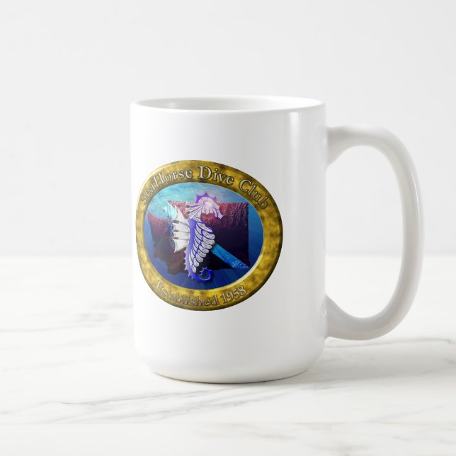 SeaHorse Underwater Crest Mug (Right)