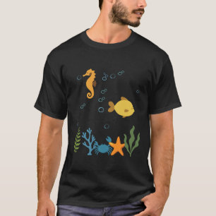Seahorse Underwater Kids Fish T-Shirt