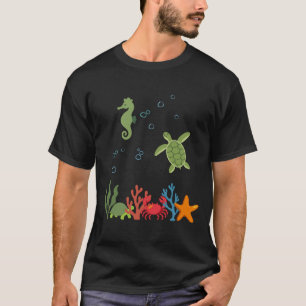 Seahorse Underwater Kids Sea Creatures T-Shirt