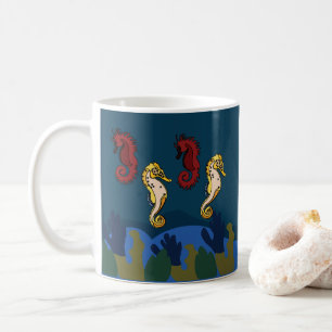 Seahorse Underwater Ocean Beach Coffee Mug